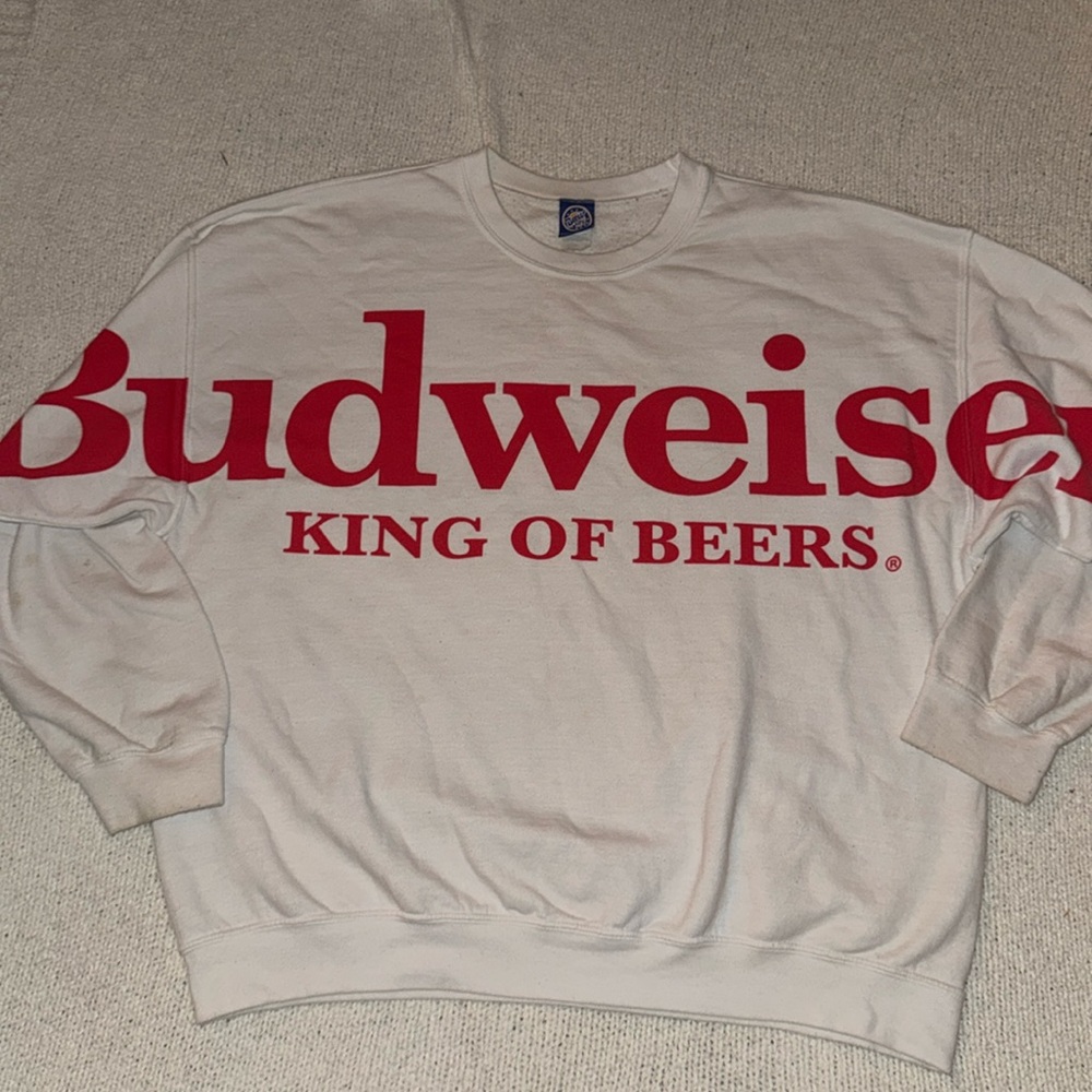 Budweiser Crewneck - Loose Fit - White